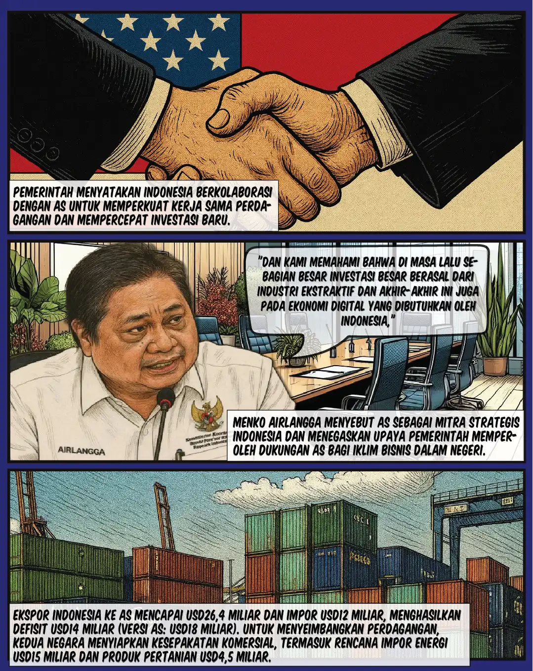 Indonesia–AS Perkuat Perdagangan dan Investasi