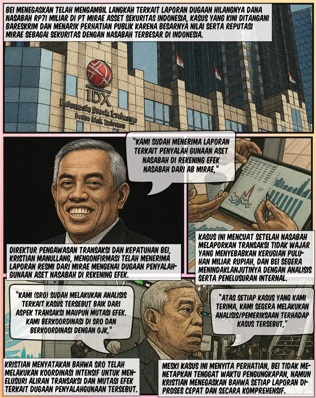 Dana Nasabah Hilang Rp71 Miliar, Respons BEI