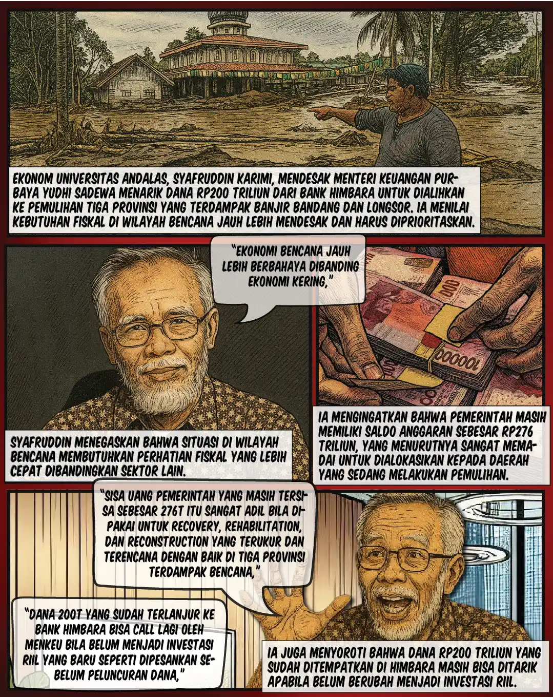 Purbaya Diminta Tarik Rp200 T Demi Pemulihan Bencana