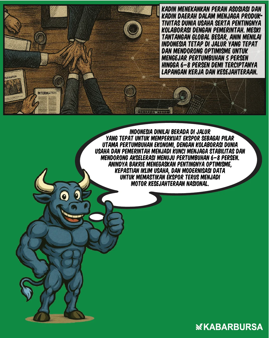 Bos Kadin: Ekspor Kunci Pertumbuhan 5–8%