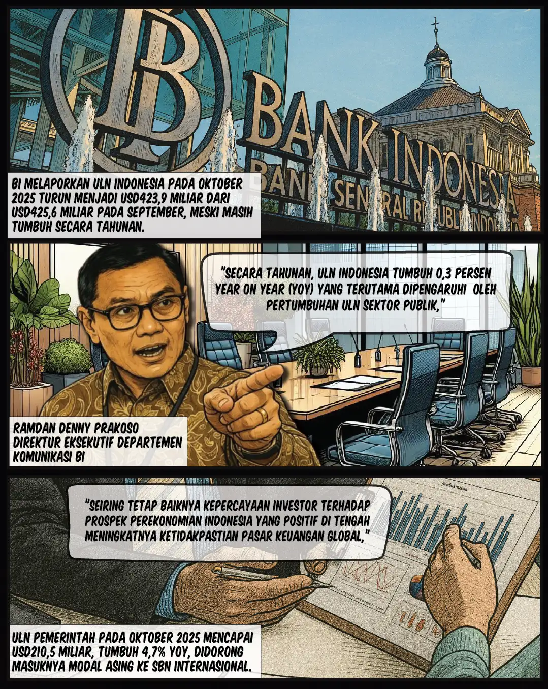 Utang Luar Negeri RI Naik 0,3%