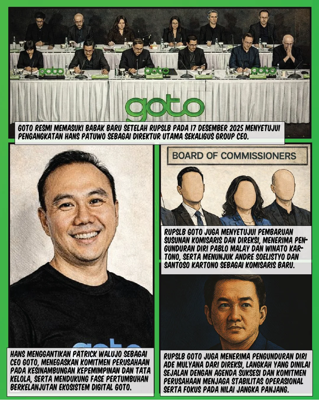 Hans Patuwo Resmi Jadi CEO GOTO