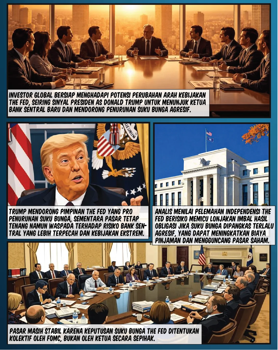 Trump dan Arah Suku Bunga The Fed