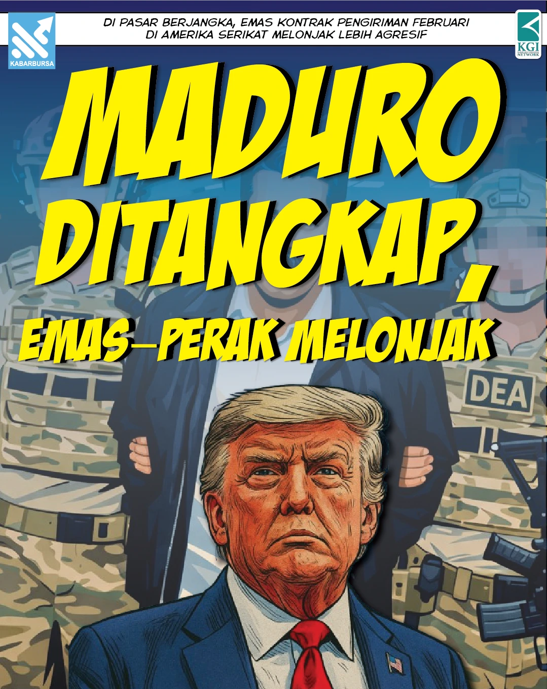 Maduro Ditangkap, Emas–Perak Melonjak