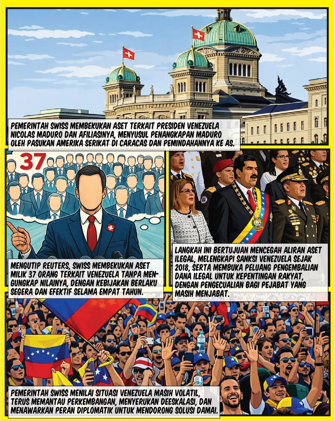 Swiss Bekukan Aset Maduro