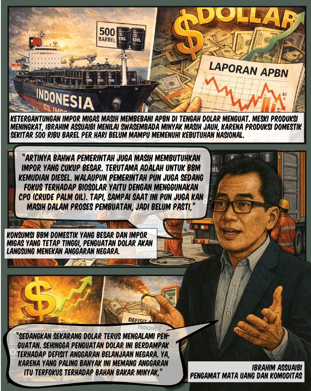 Rupiah Tertekan, Impor Energi Bebani Fiskal