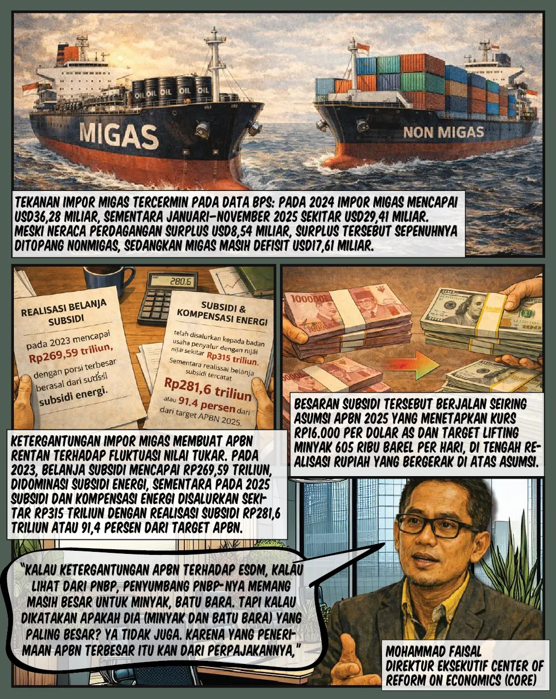 Rupiah Tertekan, Impor Energi Bebani Fiskal