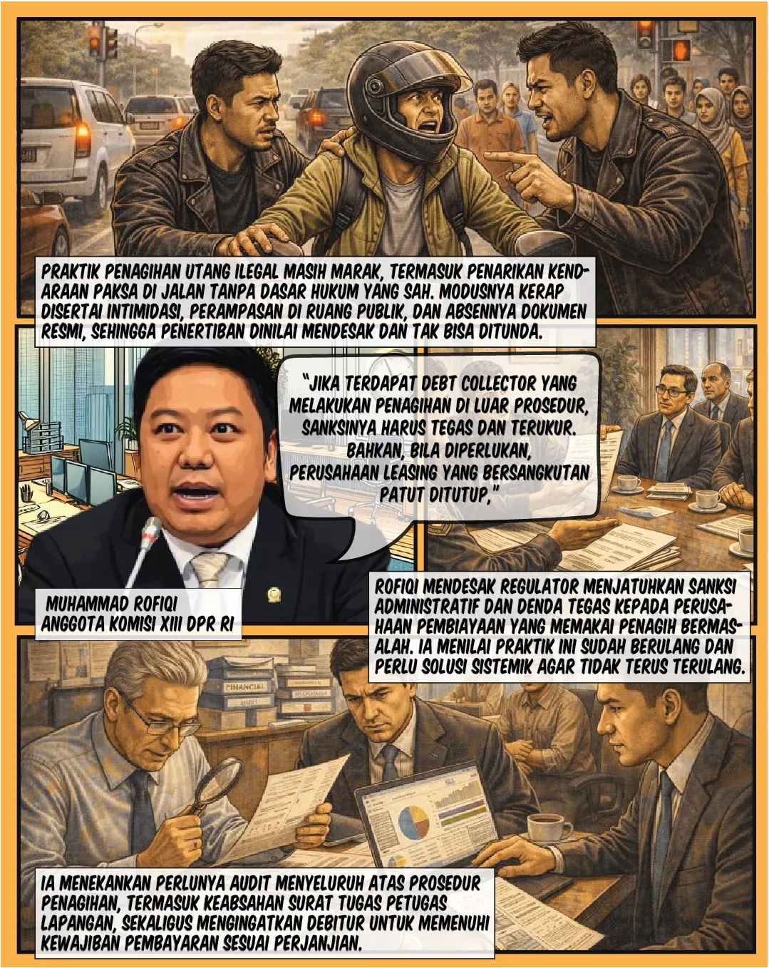 DPR Soroti Tarik Paksa, Debitur Tak Terlindungi