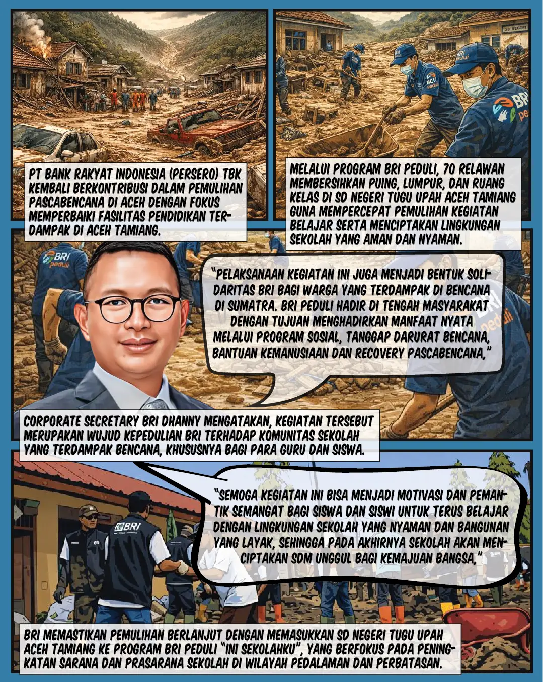 BRI Bantu Pemulihan Sekolah di Aceh