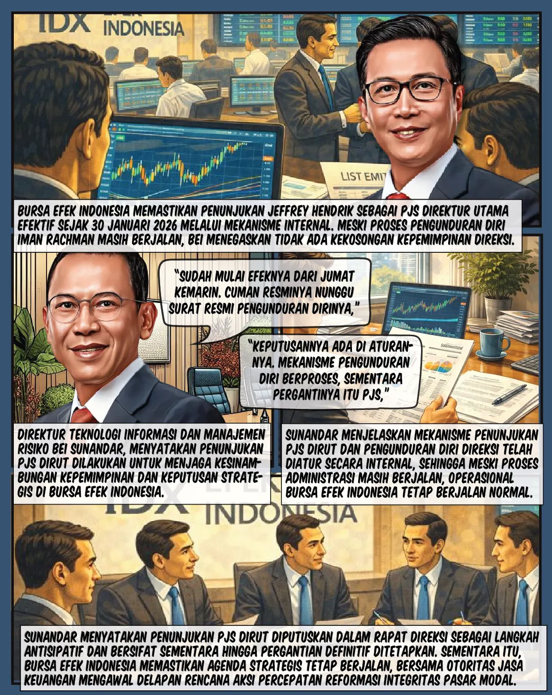 Jeffrey Hendrik Jadi Pjs Dirut BEI