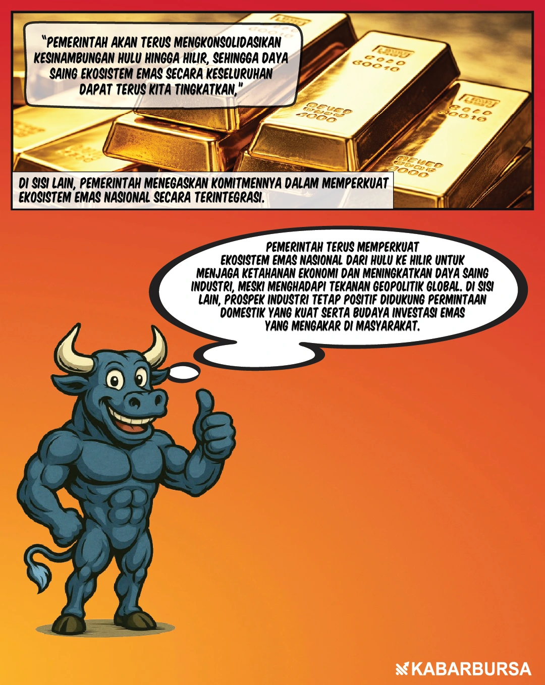 Pemerintah Perkuat Ekosistem Emas Nasional