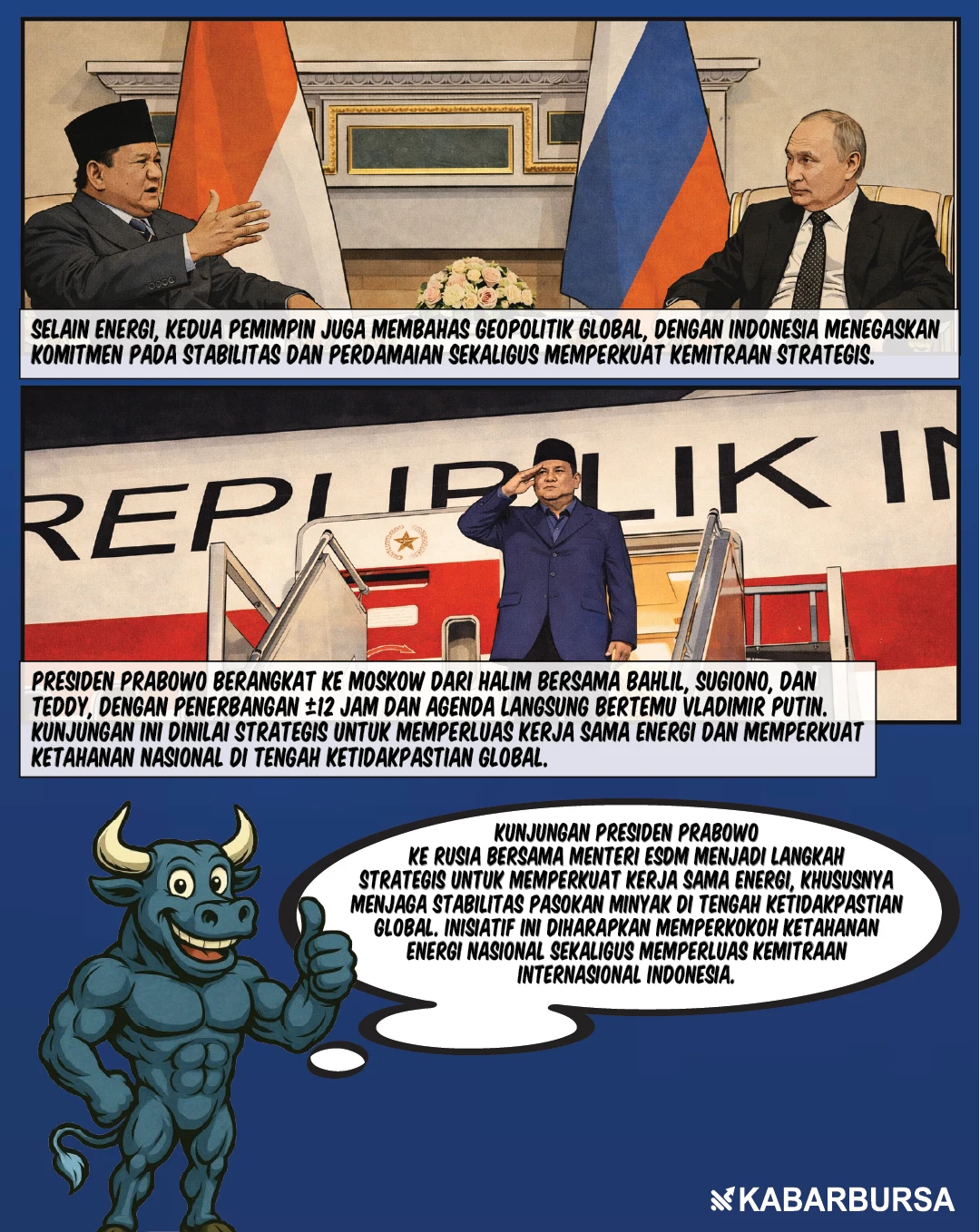 Bahlil Dampingi Prabowo ke Rusia