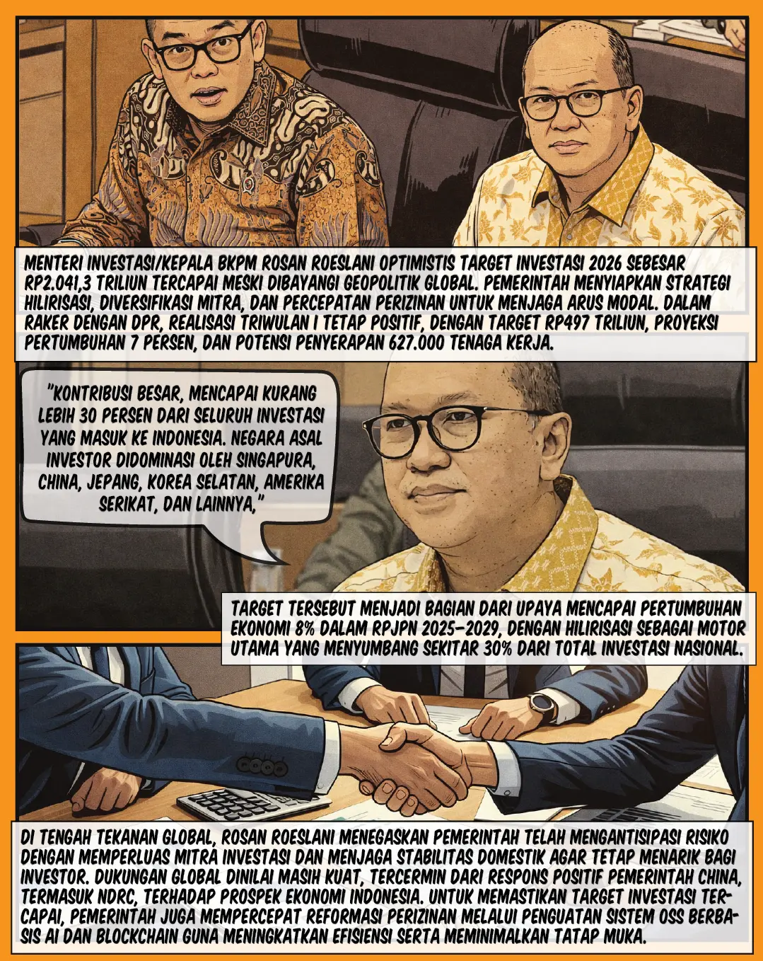 Strategi Rosan Kejar Investasi Rp2.041 T