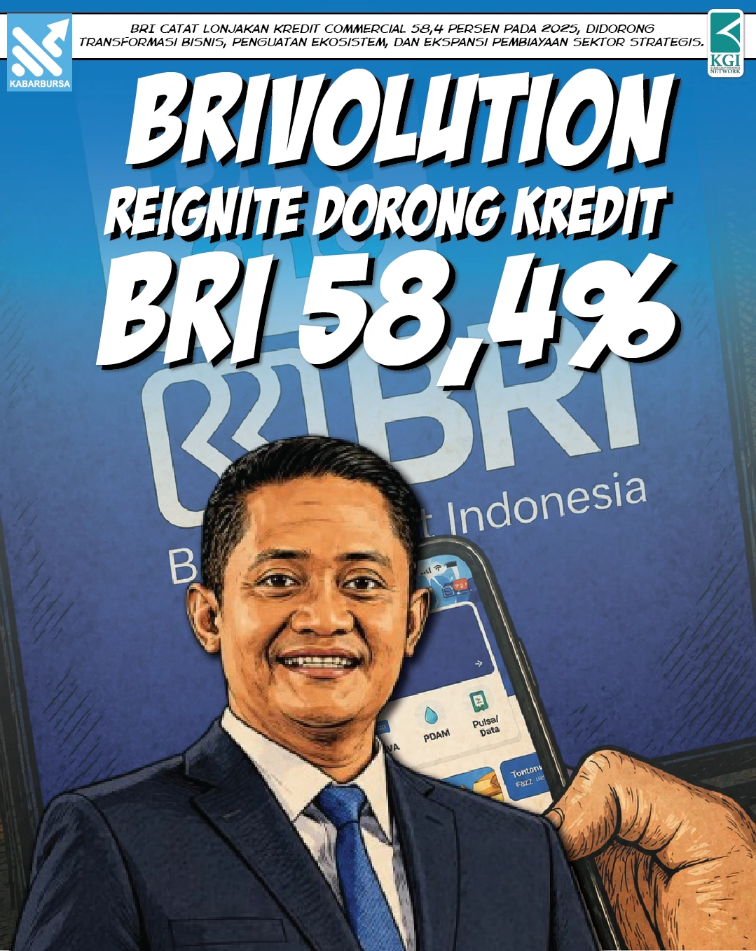 BRIvolution Reignite Dorong Kredit BRI 58,4%