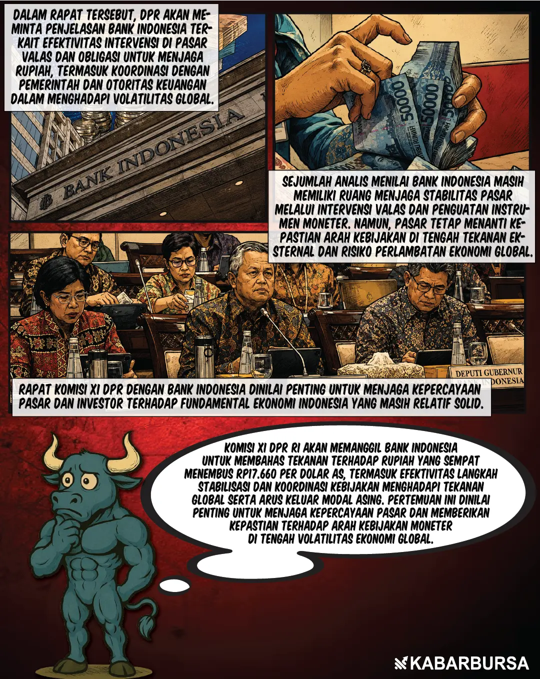 DPR dan BI Bahas Tekanan Rupiah