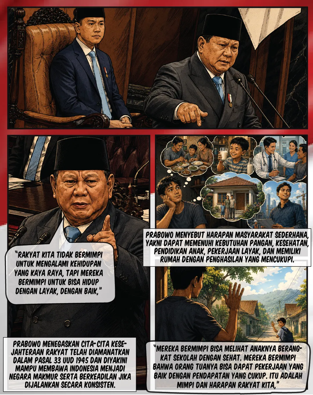 Prabowo: Rakyat Cuma Ingin Hidup Layak