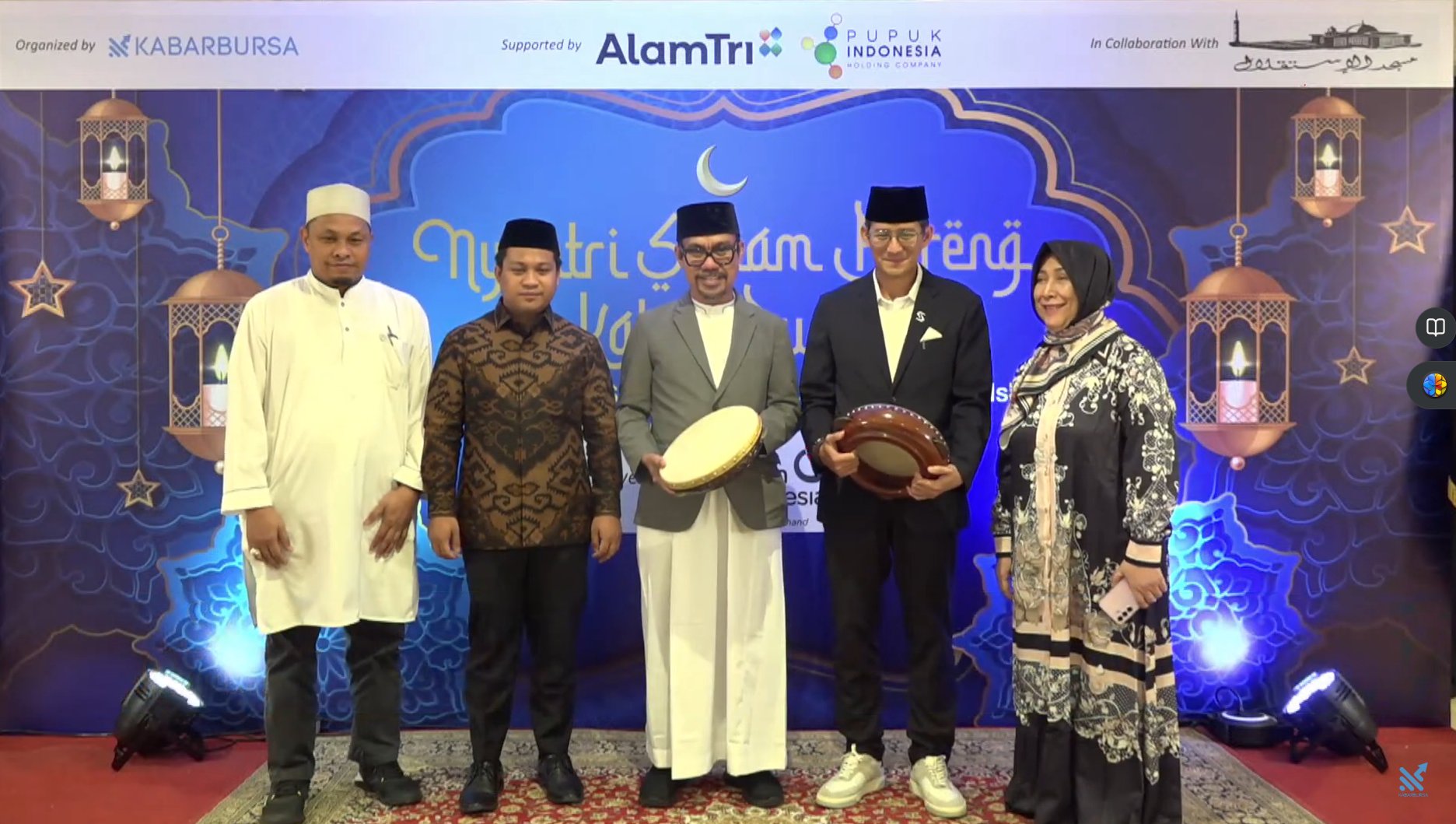 Di Nyantri Saham, Sandiaga Uno Launching Serambi Muslim