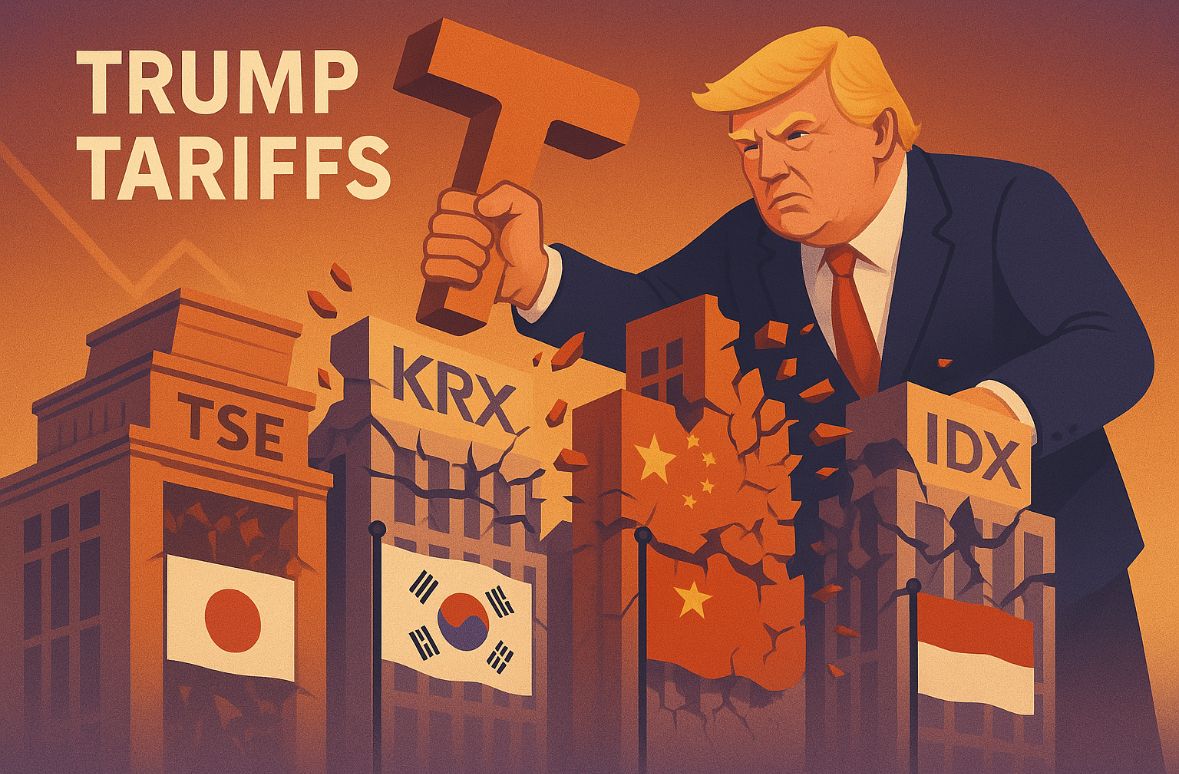 Bursa Asia Lunglai Diterpa Serangan Tarif Trump