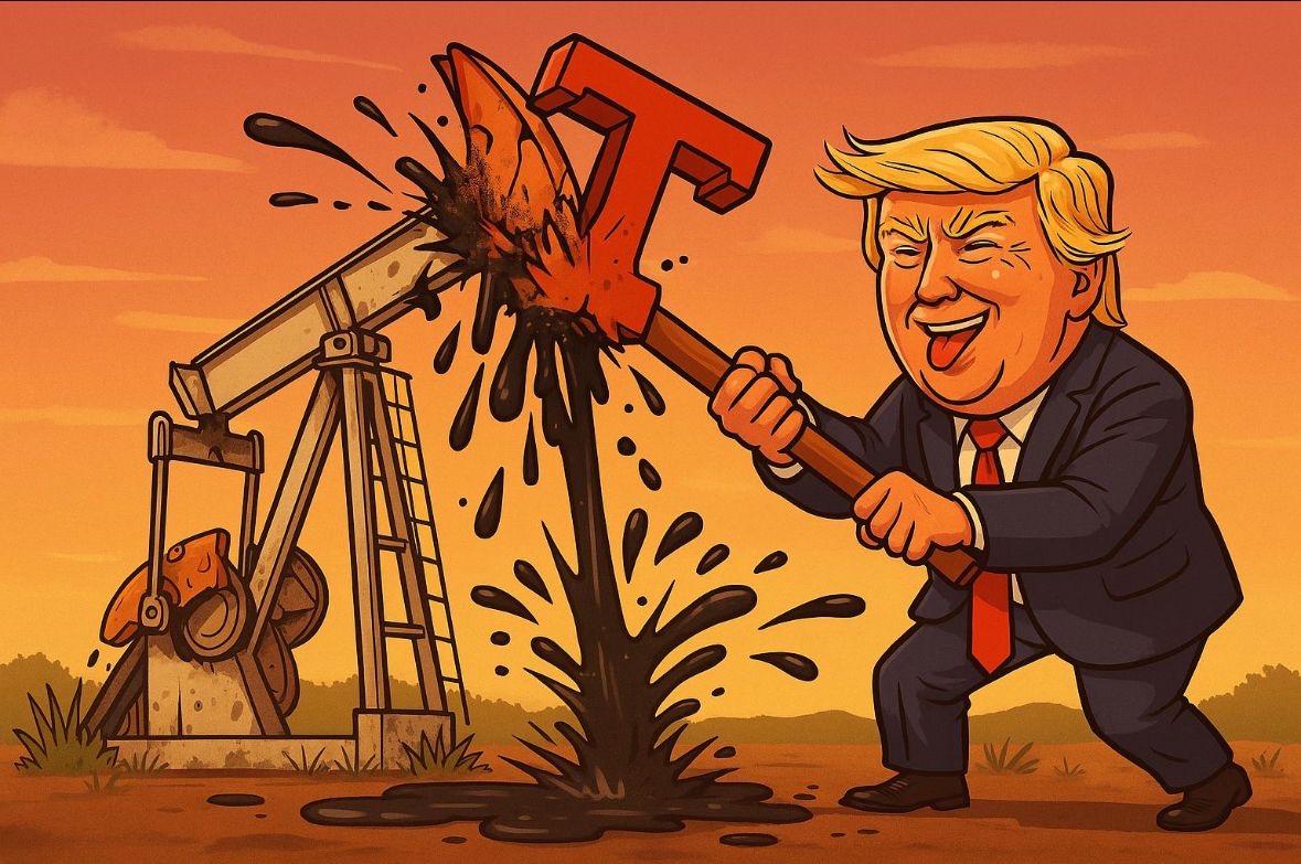 Harga Minyak Dunia Ambrol Gegara Efek Tarif Trump