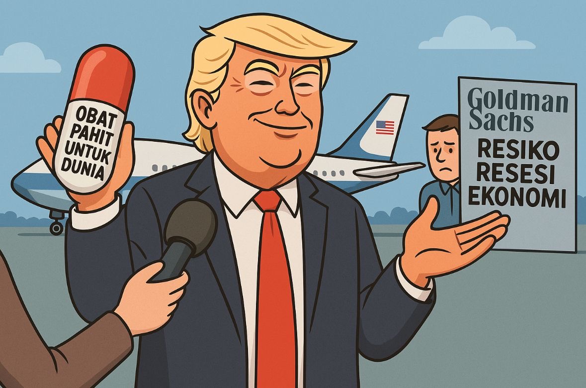 Trump Ogah Mundur dari Tarif, Sebut Obat Pahit Ekonomi Dunia