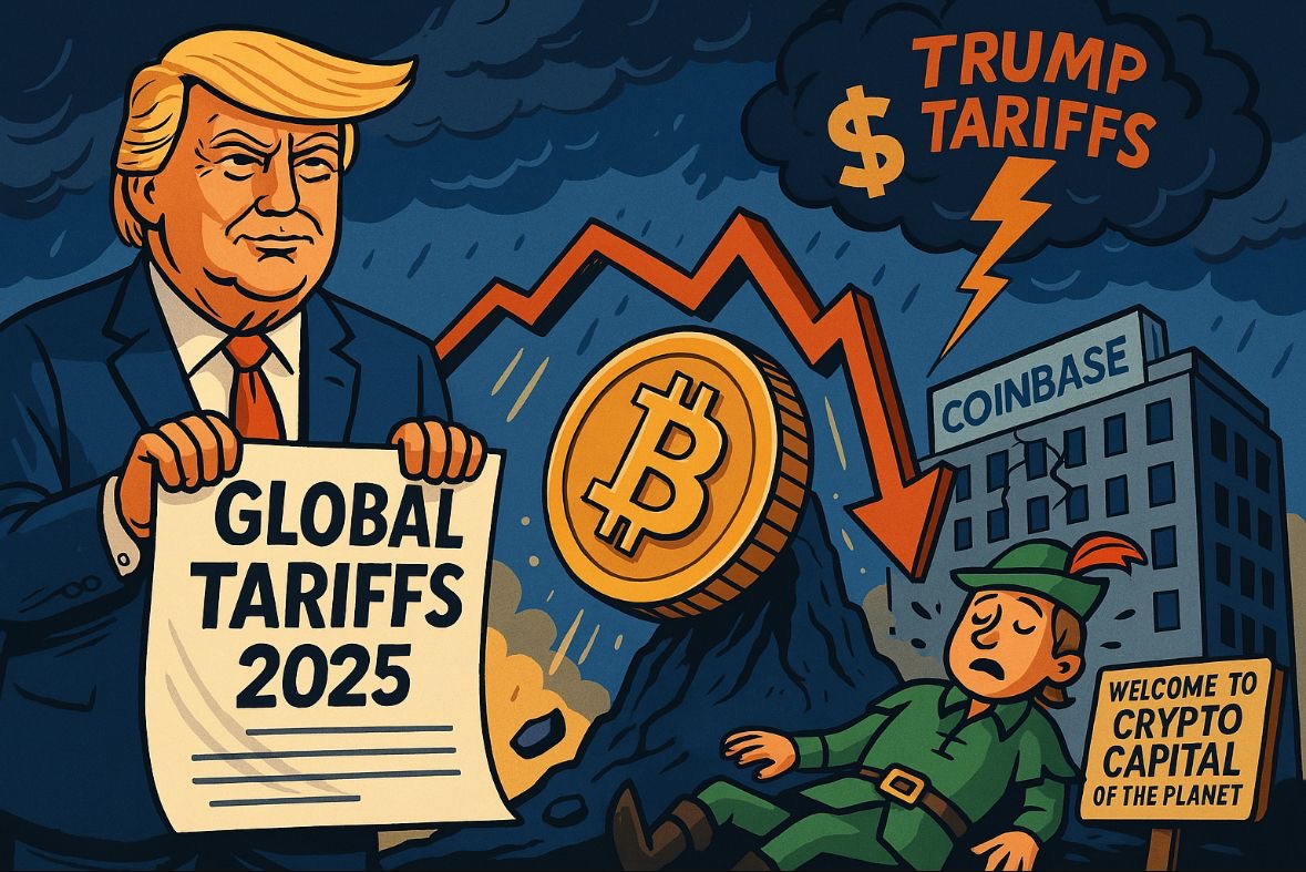 Bitcoin dan Saham Kripto di AS Berguguran Imbas Tarif Trump