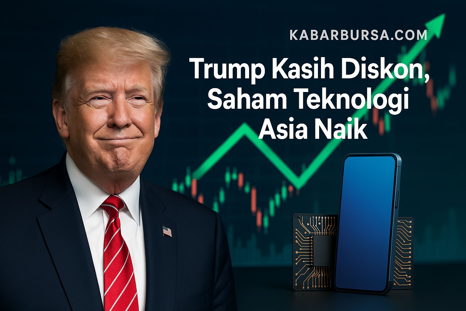 Trump Kasih Diskon, Saham Teknologi Asia Naik