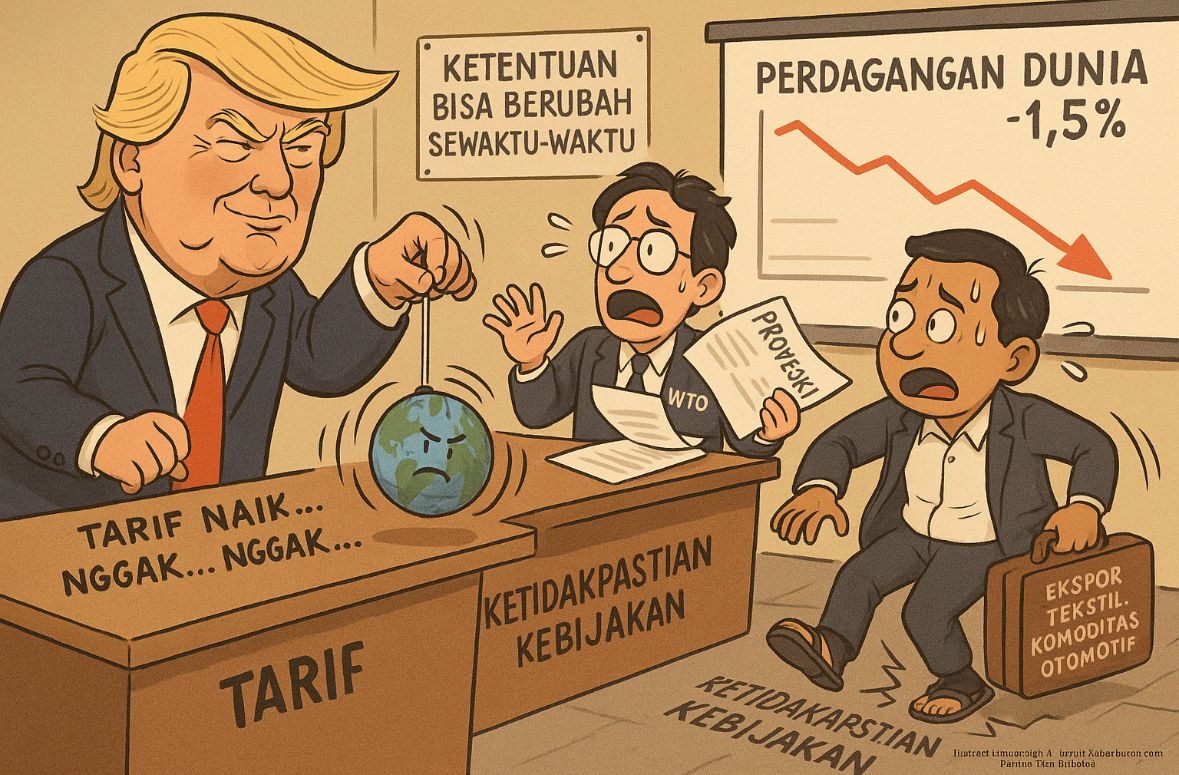 Perdagangan Dunia Terancam Ambles Gegara Trump