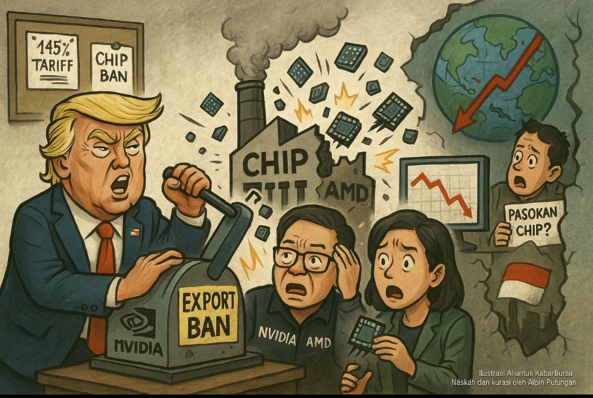 Trump Batasi Ekspor Chip AI, Nvidia dan AMD Tersungkur