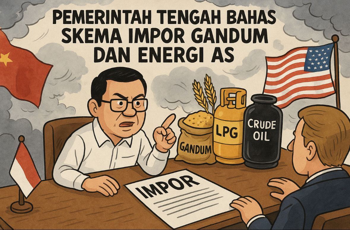 Pemerintah Tengah Bahas Skema Impor Gandum dan Energi AS