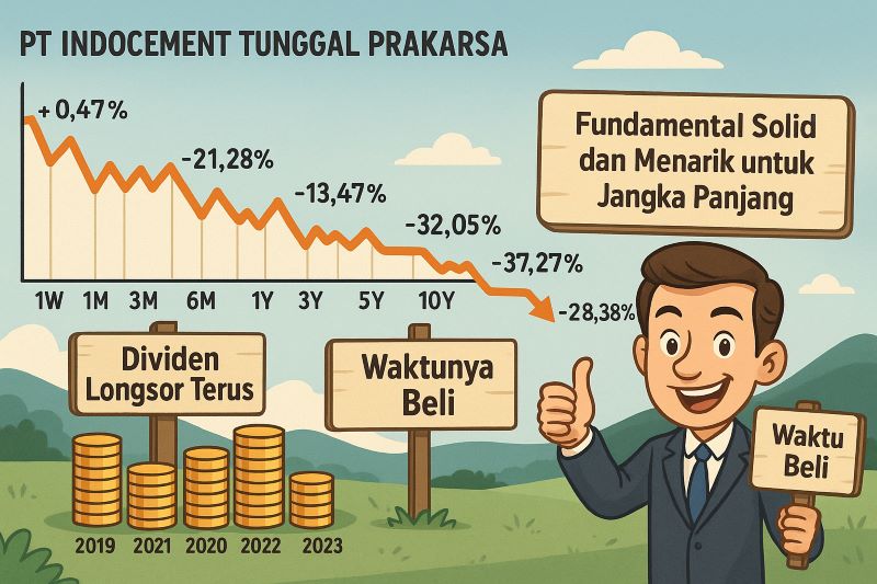Saham INTP Turun Terus, Masih Menarik Dikoleksi?