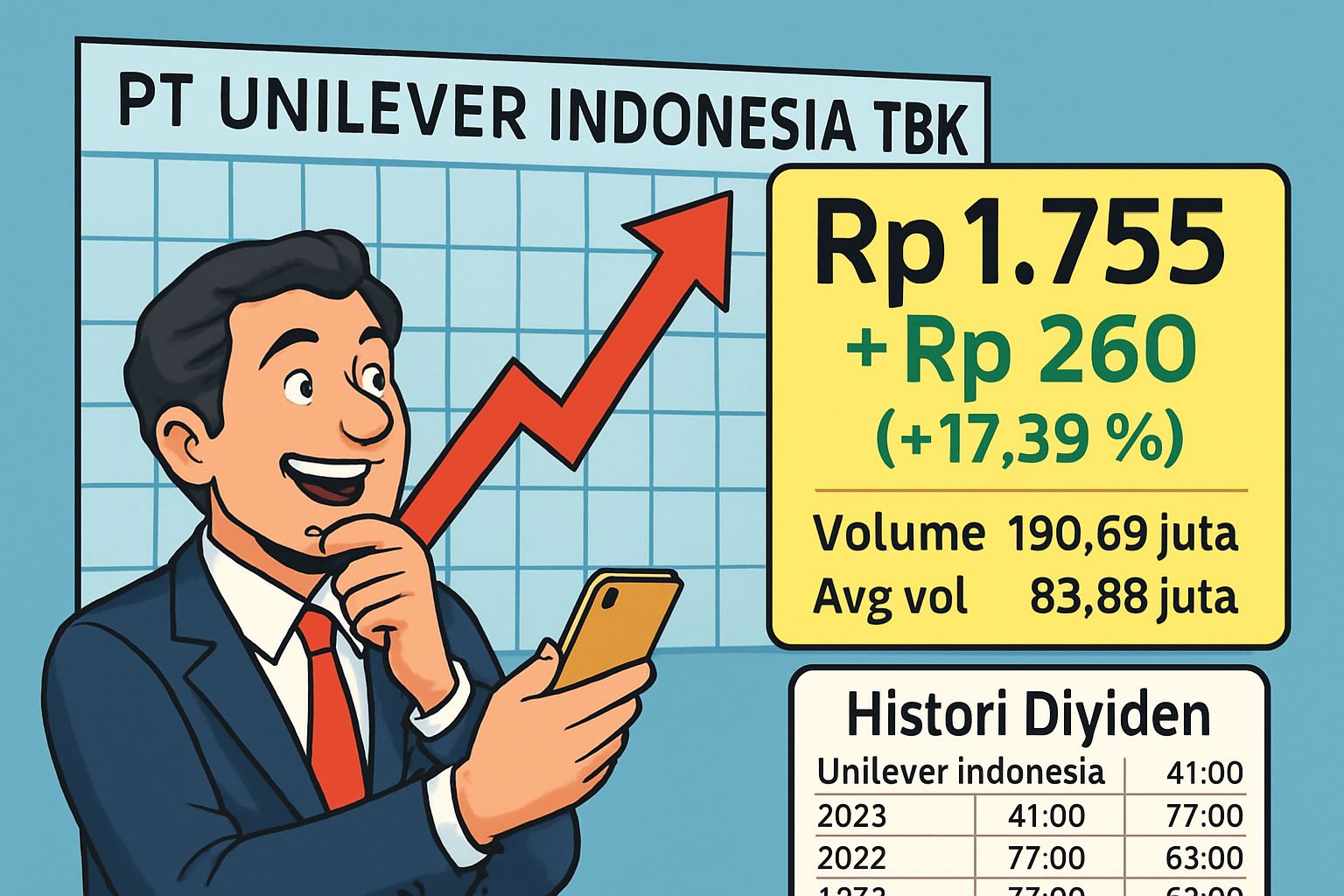 Saham Unilever (UNVR) Harum Tersulut Dividen 100 Persen Laba