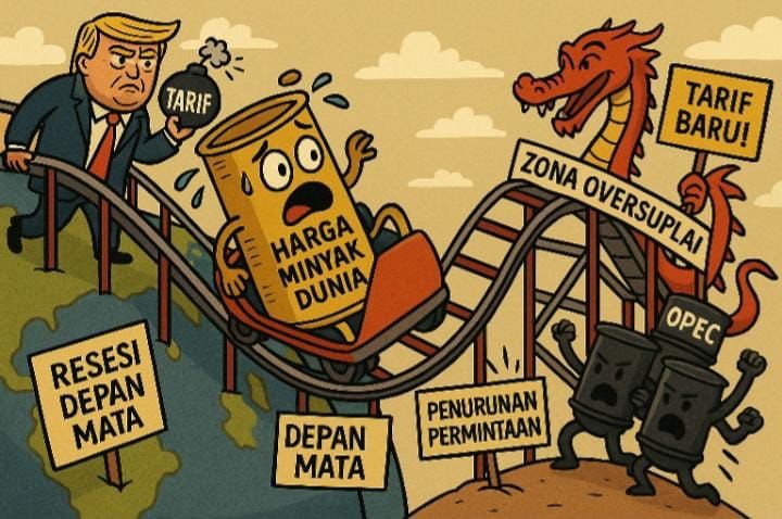Harga Minyak Dunia Turun di Tengah Kekhawatiran Oversupply