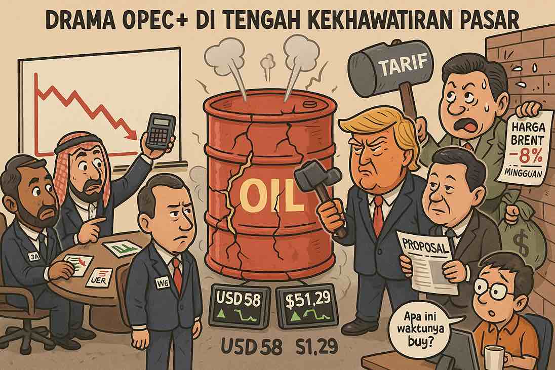 Harga Minyak Jeblok, Pasar Waspada Menjelang Rapat OPEC+