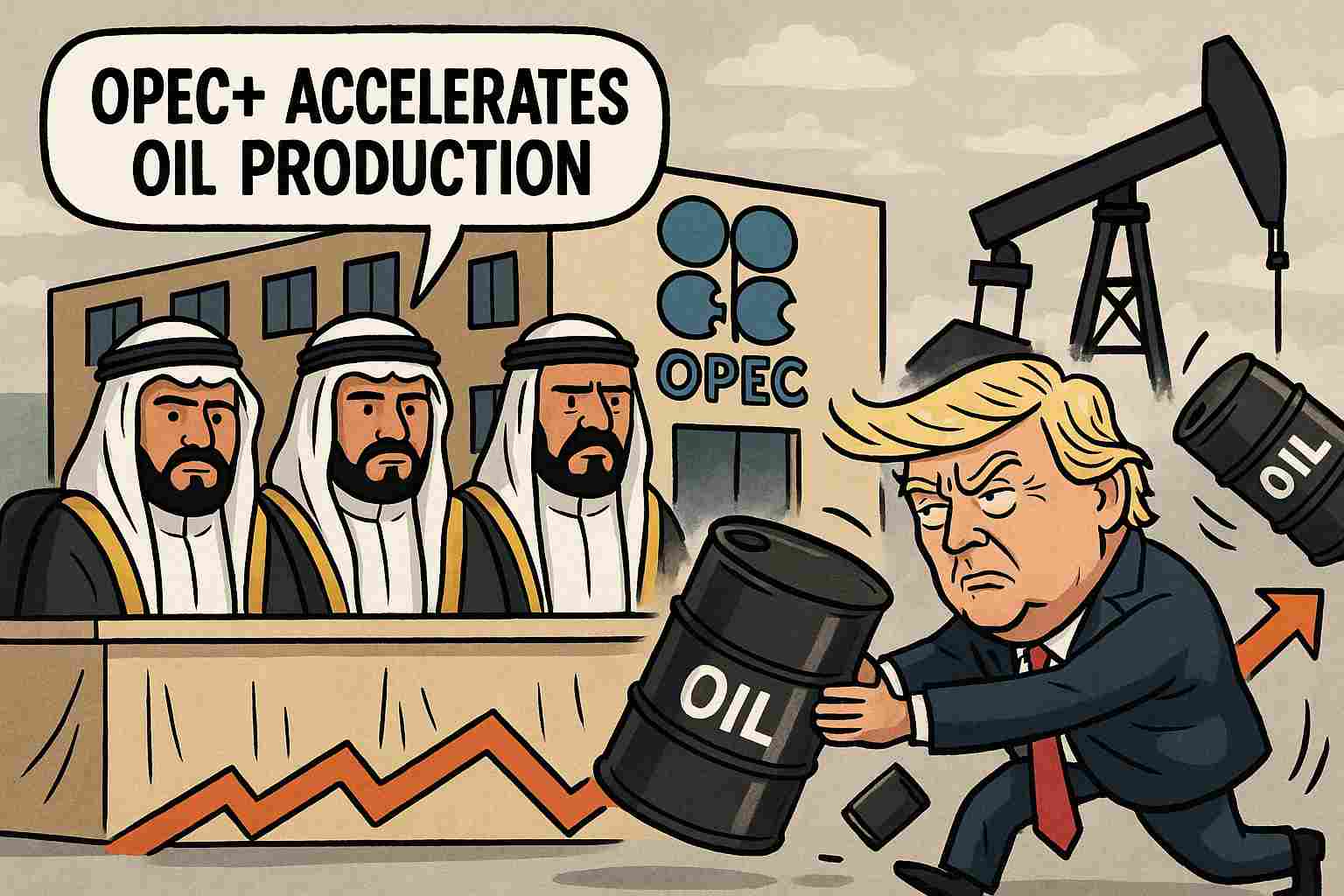 OPEC+ Naikkan Produksi Lagi, Bersiap Harga Minyak Tertekan 