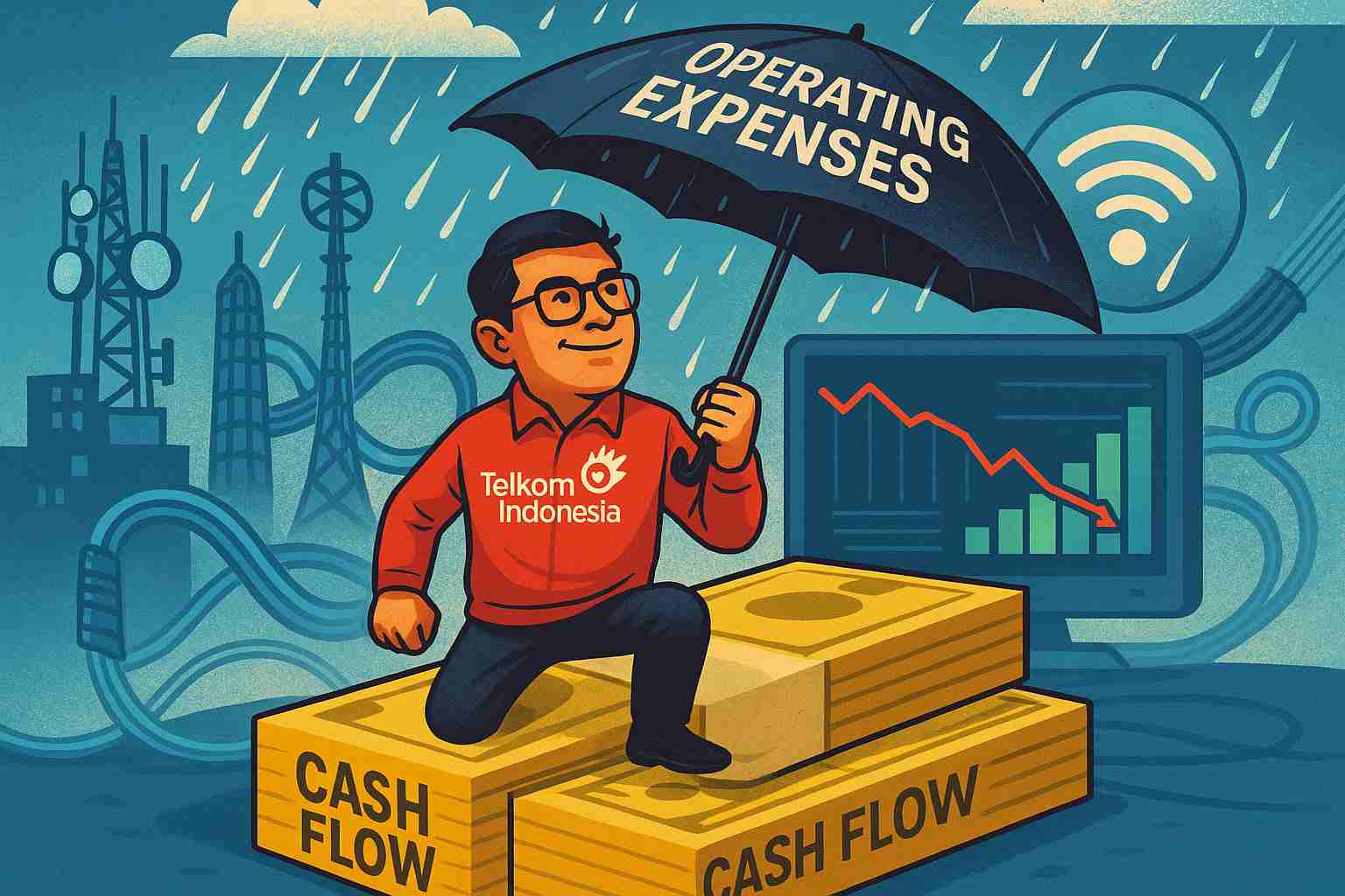 Keuangan TLKM 1Q25 Melemah, Sinyal Waspada Investor?