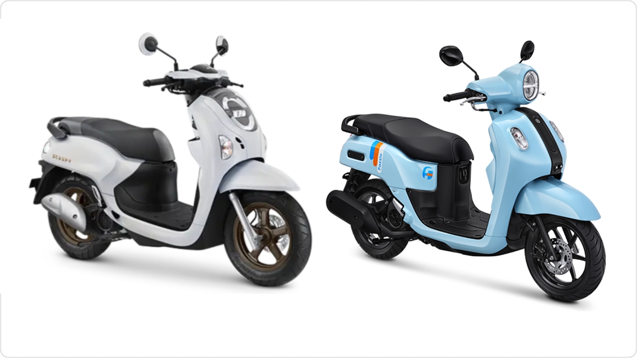Mending Honda Scoopy atau Yamaha Fazzio? ini Komparasinya