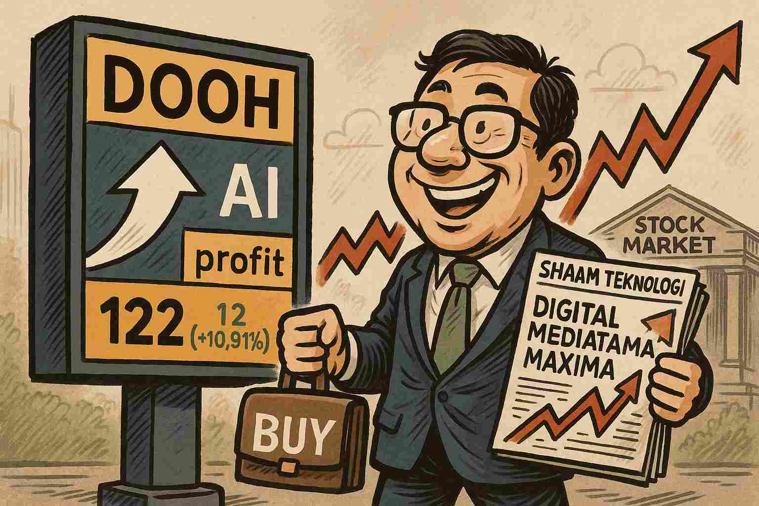 Aksi Cerdas Era Media (DOOH) Bikin Performa Saham Naik Daun