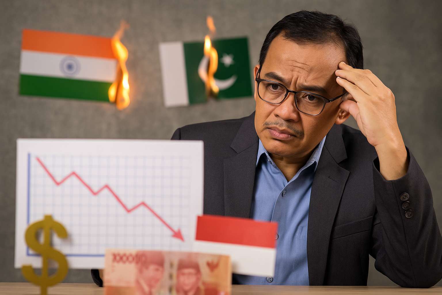 Ekonom Ungkap Efek Ketegangan India-Pakistan Terhadap Rupiah