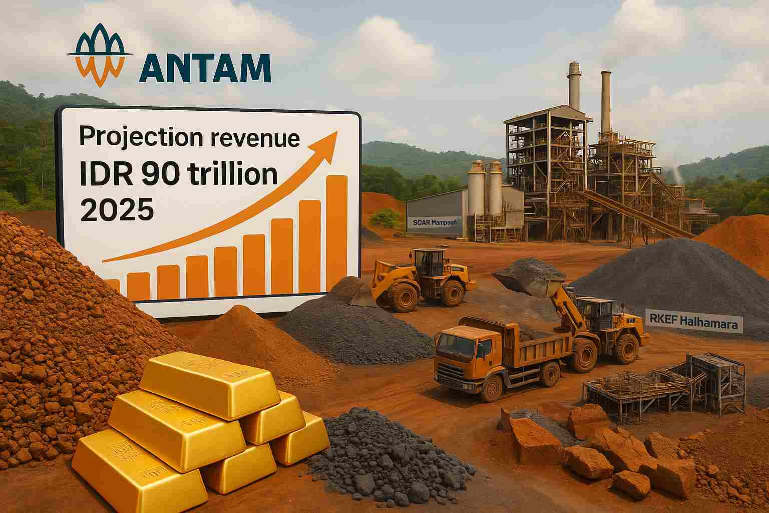 Kinerja ANTM 1Q25 Goda Pasar: Strategi Hilirisasi Andalan