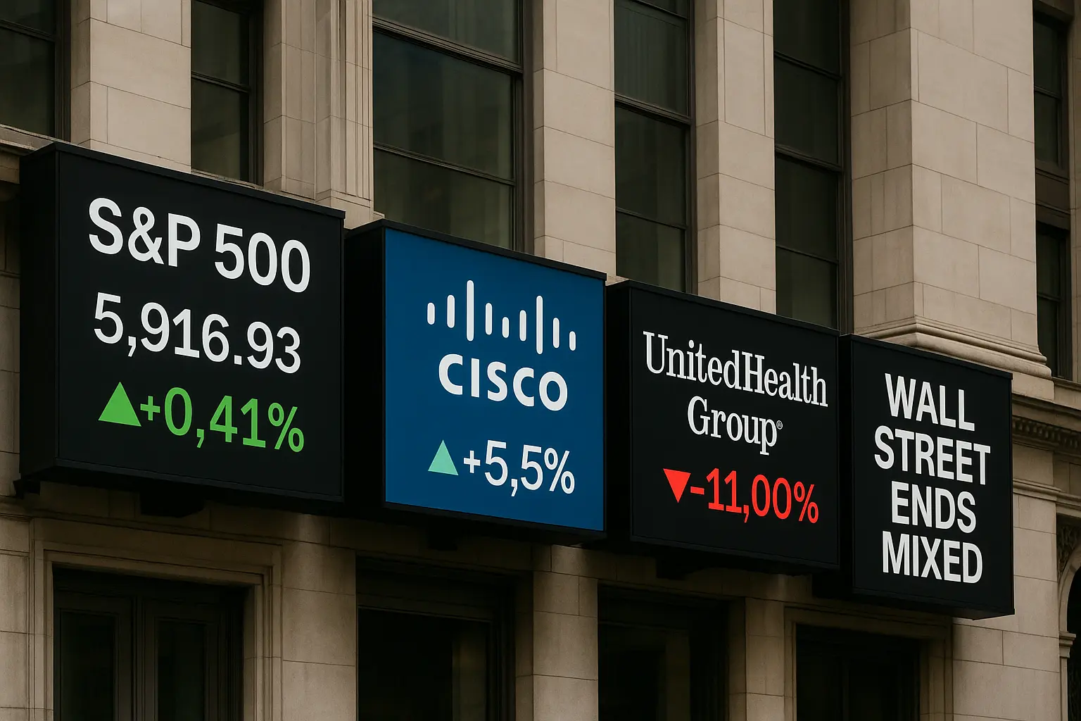Wall Street Ditutup Bervariasi: Saham Cisco System Menguat