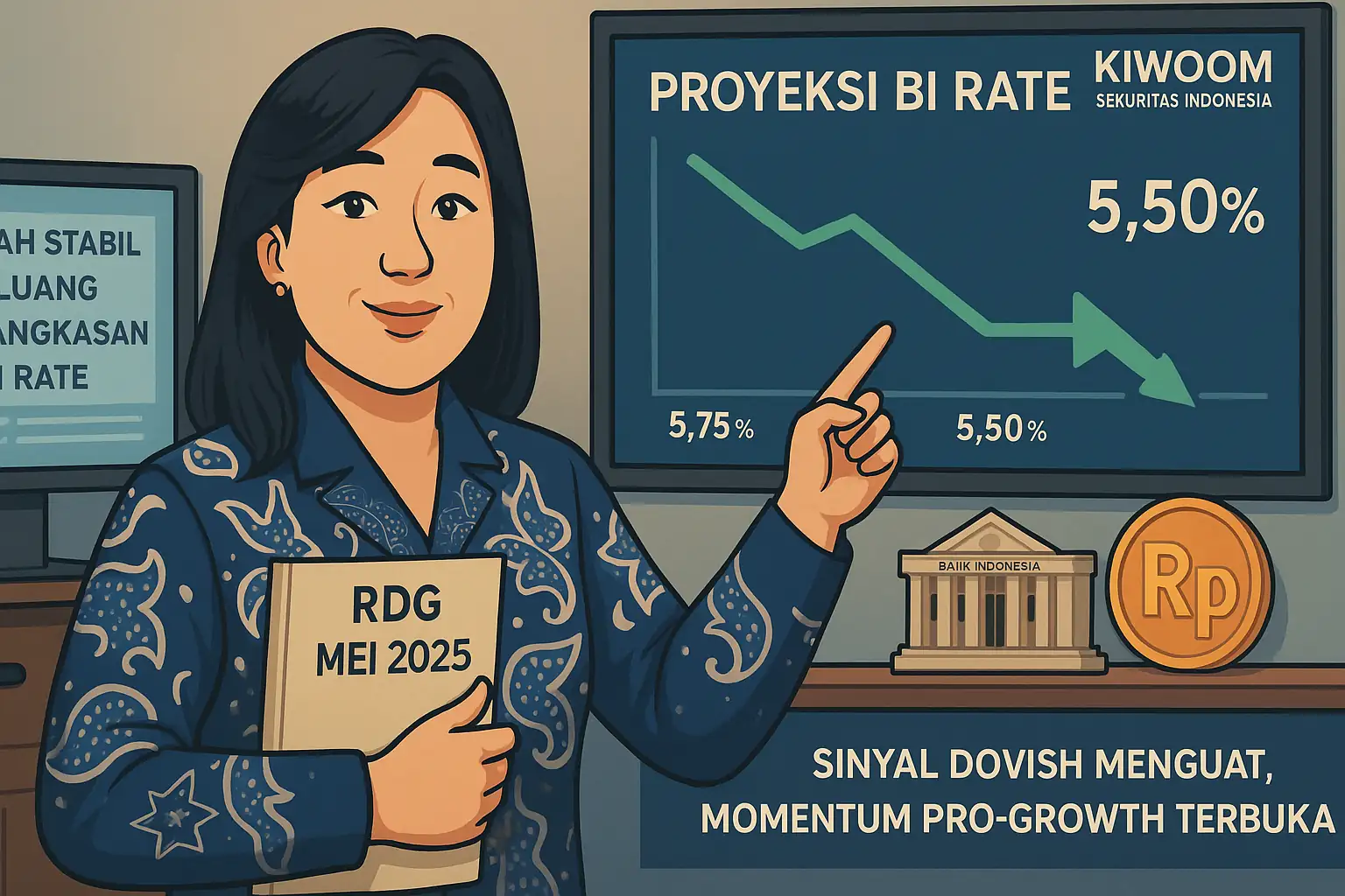 Kiwoom: BI Berpeluang Pangkas Suku Bunga ke Level 5,50 Persen