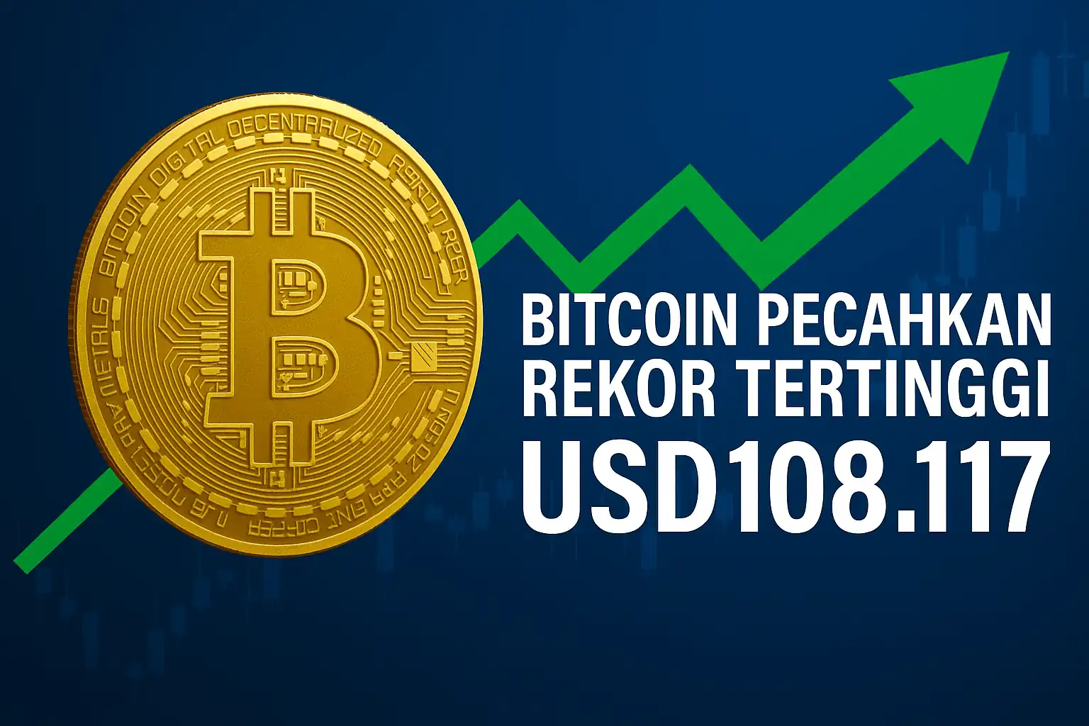 Bitcoin (BTC) Pecahkan Rekor Tertinggi, Nangkring di USD108.117