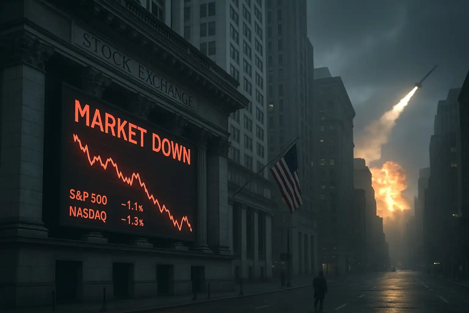 Iran Balas Israel, Wall Street Terseret Turun