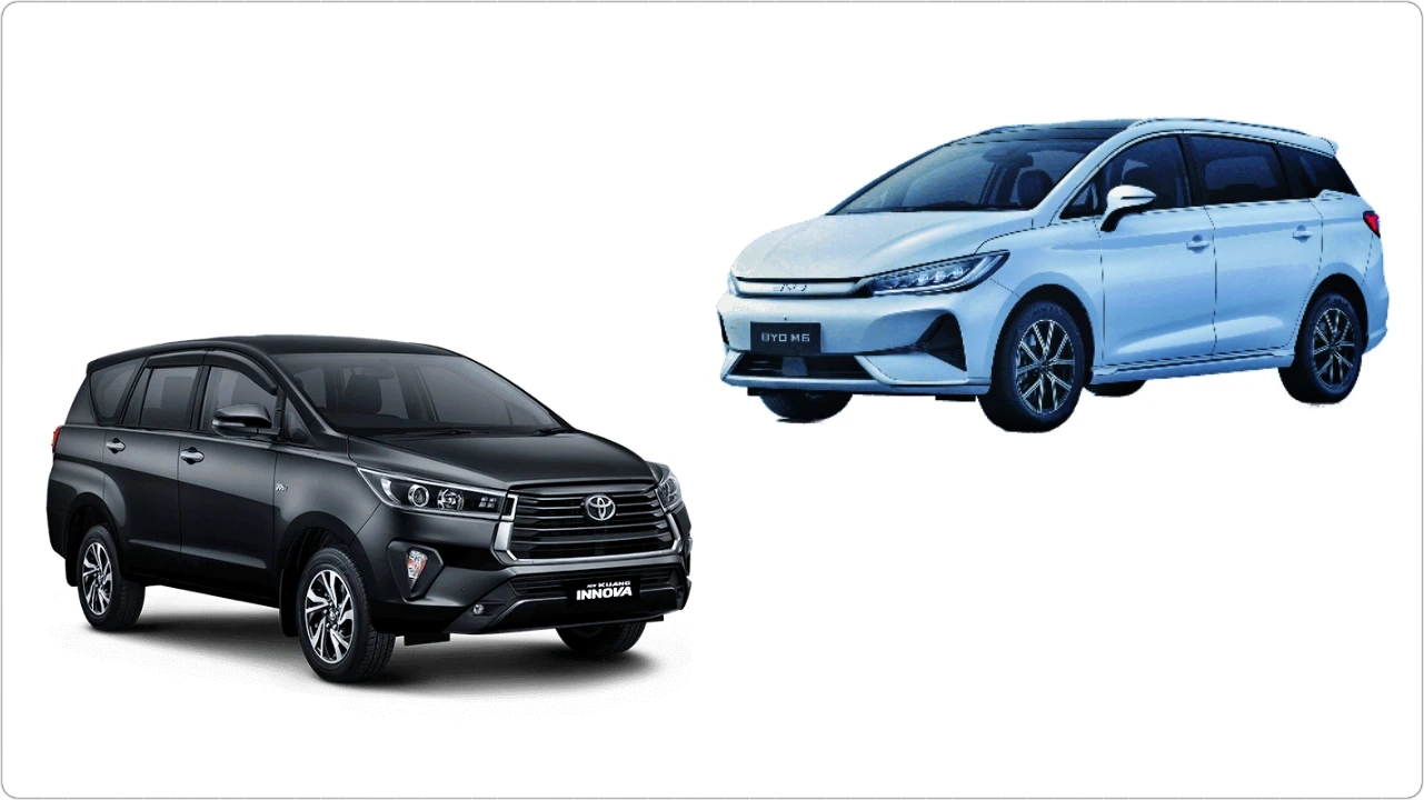 Toyota Kijang Innova Reborn vs BYD M6, Dua MPV Rp380 Jutaan