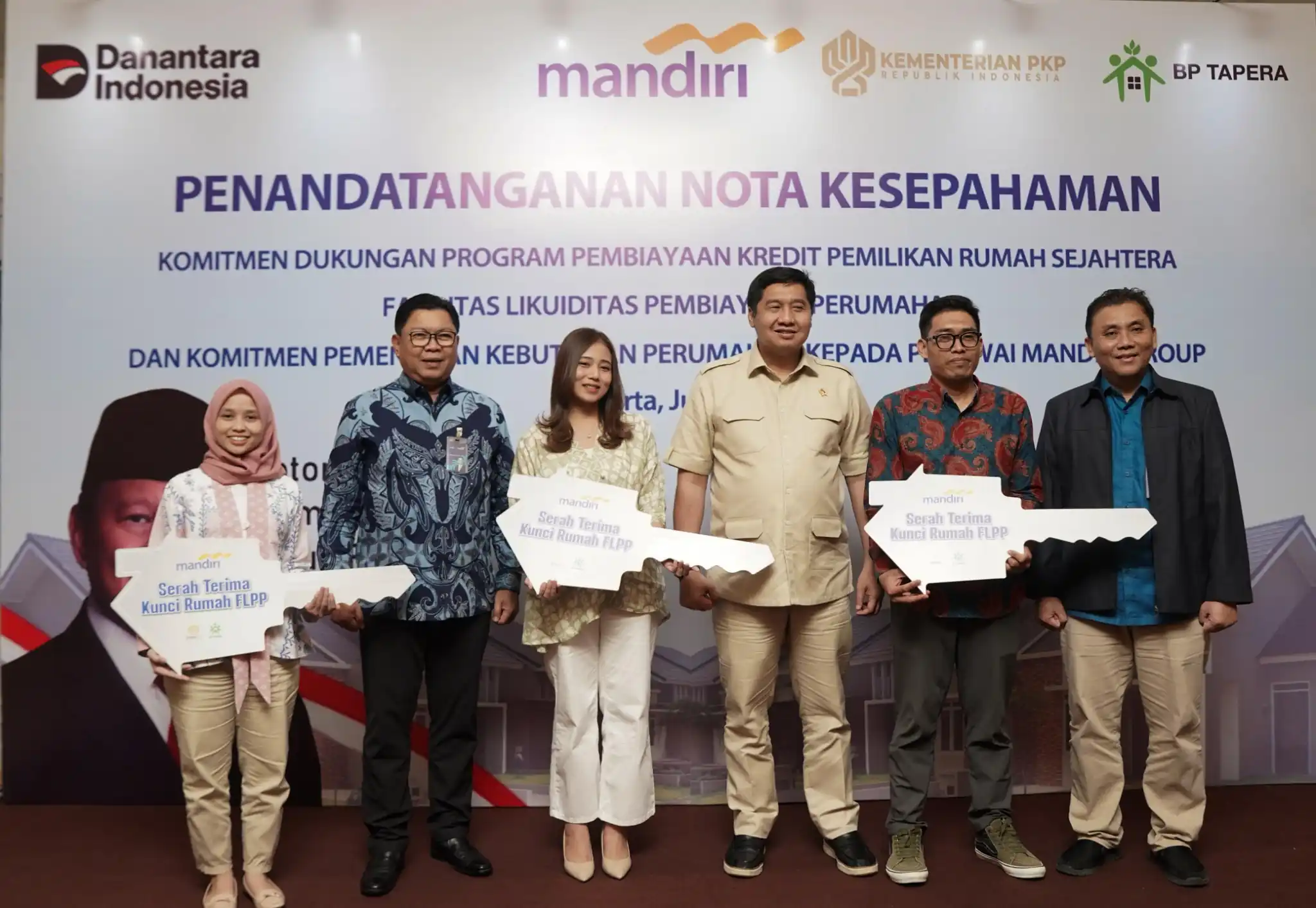 Kementerian PKP Gandeng Bank Mandiri-BP Tapera Akselerasi Pembiayaan Hunian Bersubsidi