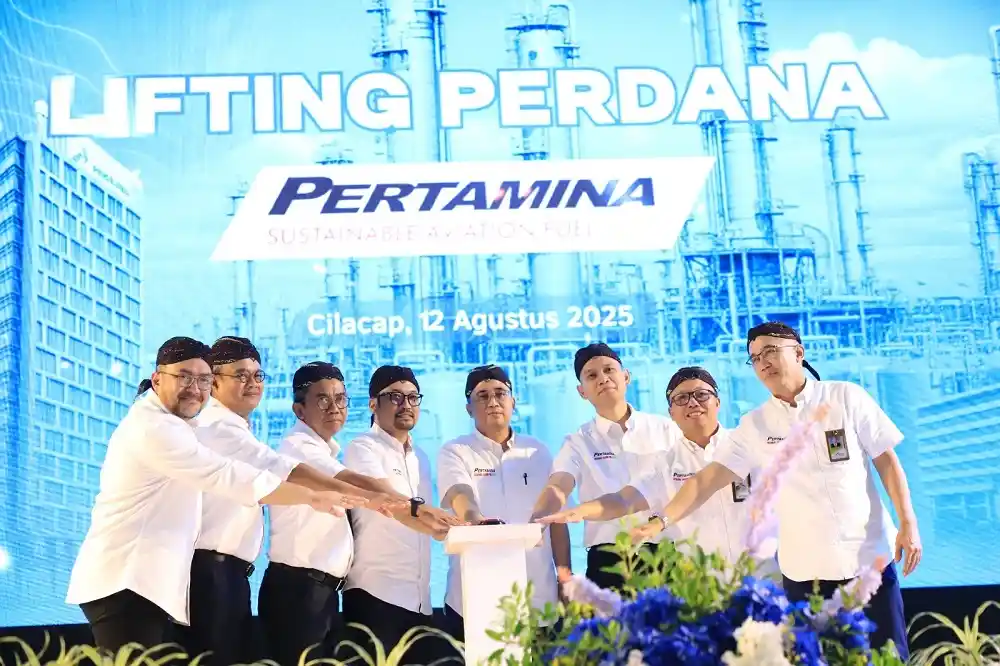 Top! Kilang Pertamina Internasional Lifting Perdana Bioavtur Berbahan Baku Minyak Jelantah