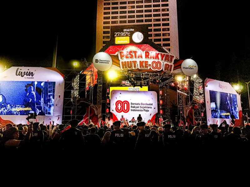 Bank Mandiri Meriahkan Pesta Rakyat HUT RI ke-80 di Bundaran HI