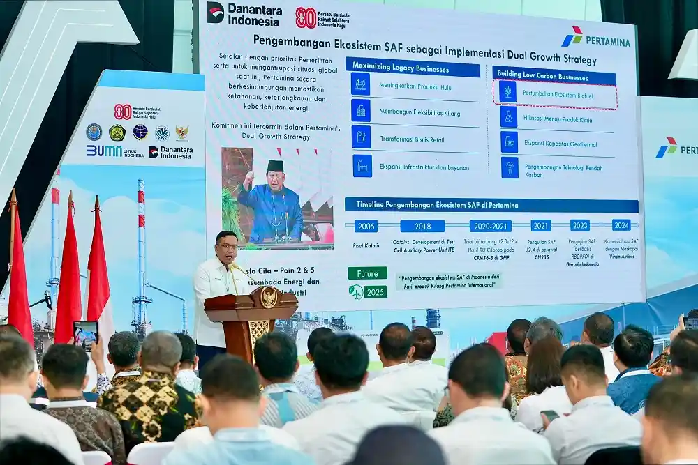 Pertamina Luncurkan Penerbangan Fuel Berbahan Baku Minyak Jelantah