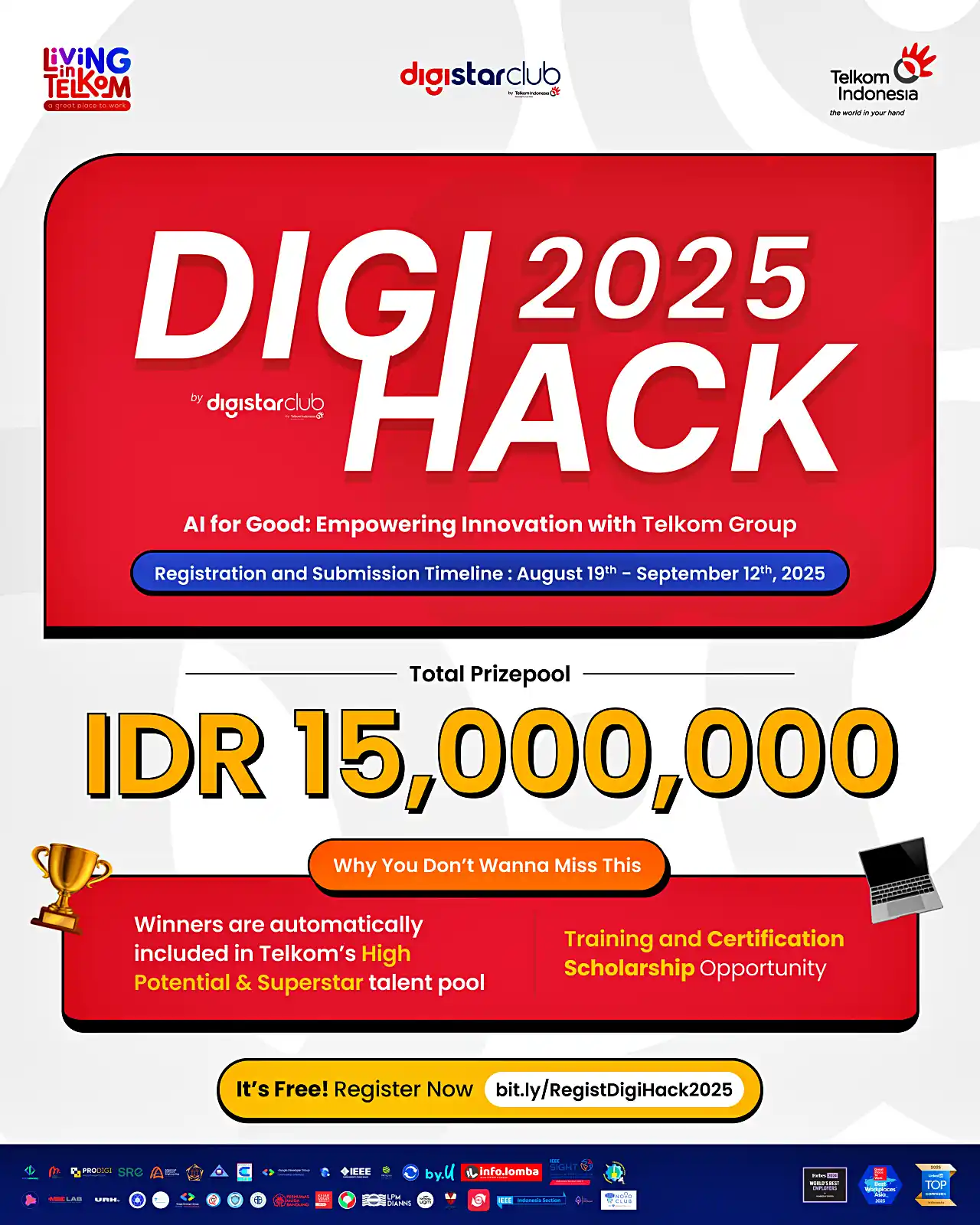 Telkom Hadirkan DigiHack 2025 sebagai Ruang Inovasi AI Talenta Digital