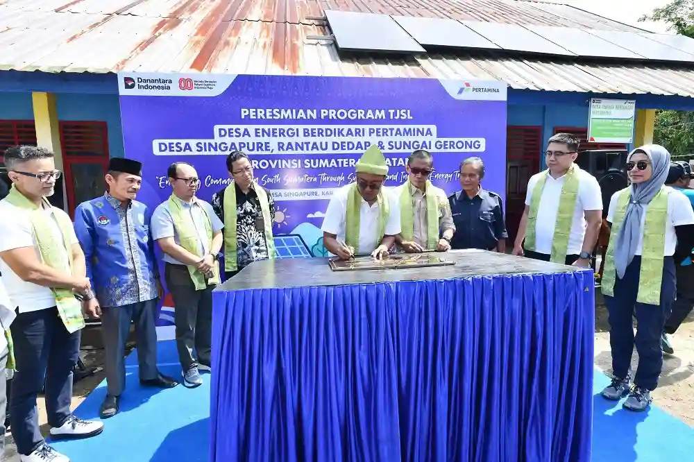 Pertamina Resmikan Desa Energi Berdikari di Sumatera Selatan